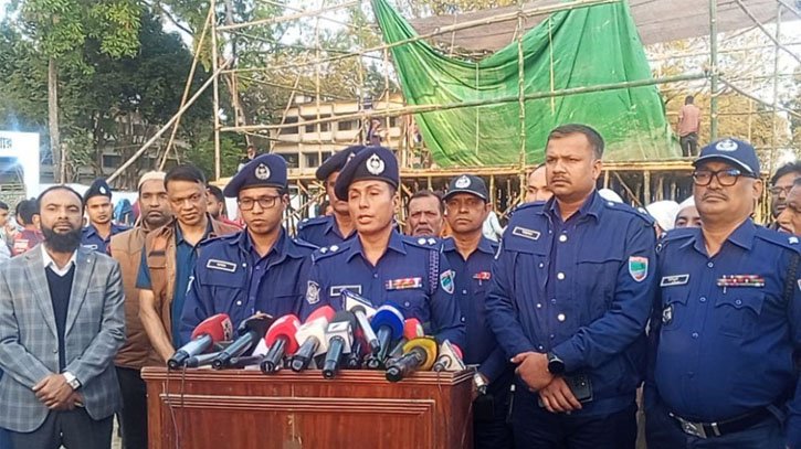 প্রেসব্রিফিংয়ে যশোরের পুলিশ সুপার  তারেক রহমানের সভাস্থলে থাকবে  তিনস্তরের নিরাপত্তা ব্যবস্থা